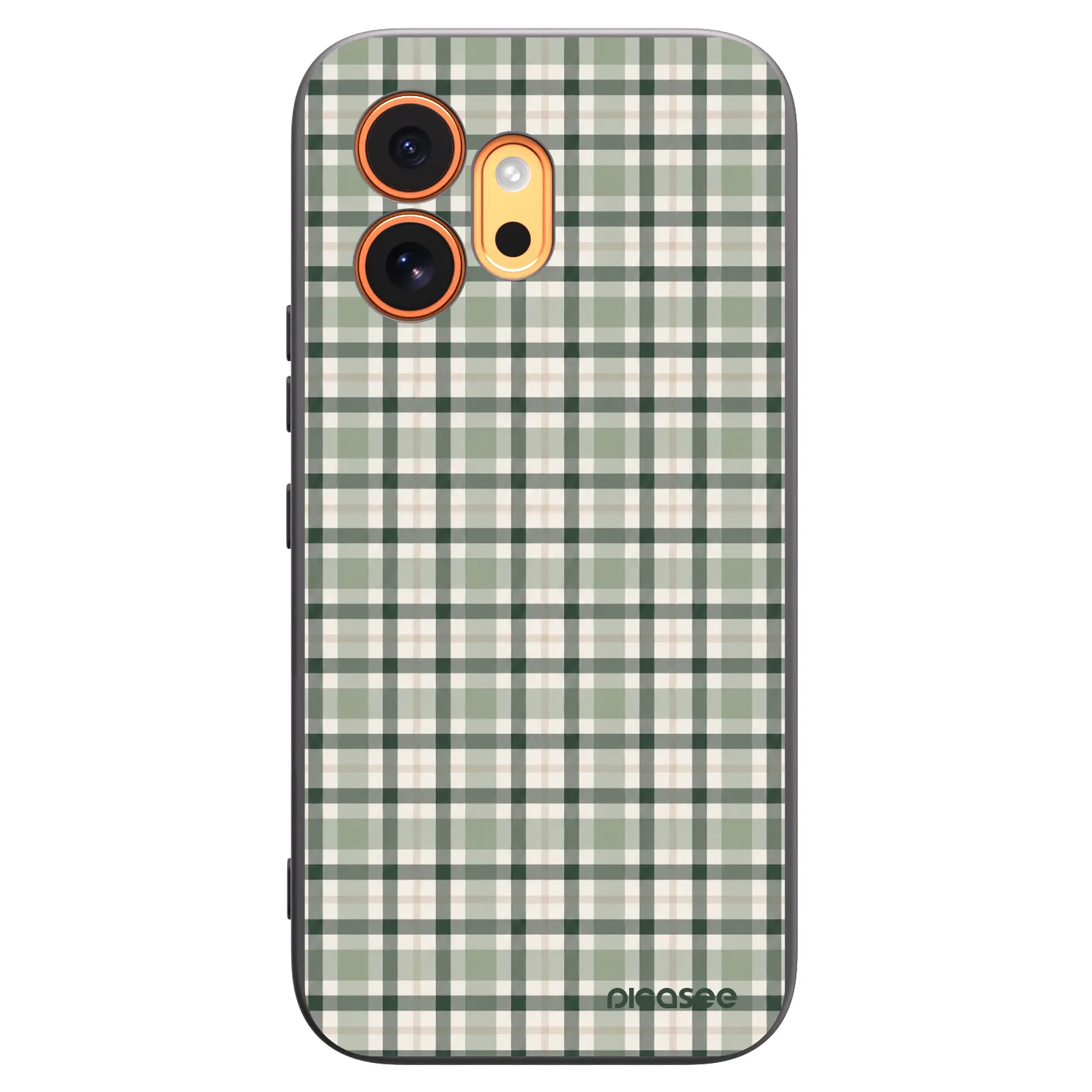 Picasee silikonowe czarne etui na Honor 600 - Sage Tartan