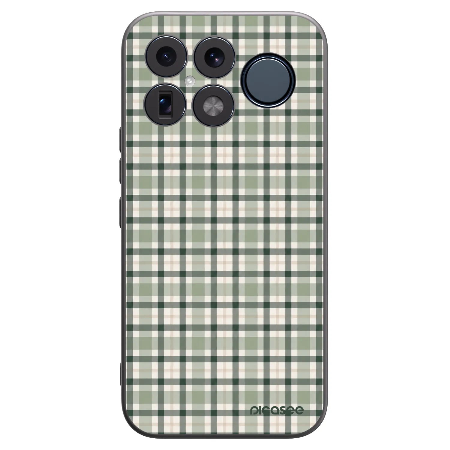 Picasee silikonowe czarne etui na Xiaomi Poco F8 Ultra - Sage Tartan