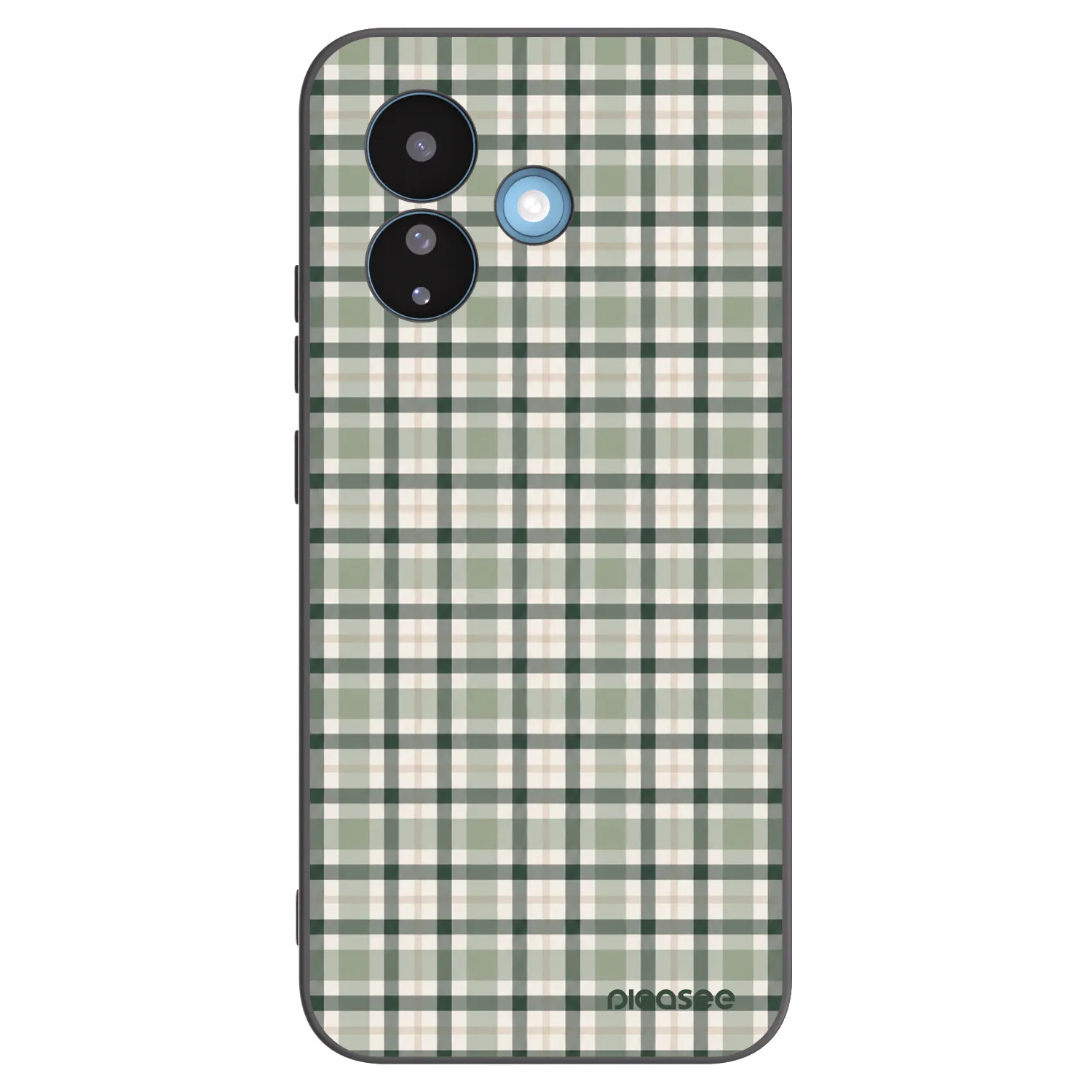 Picasee silikonowe czarne etui na Xiaomi Redmi Note 17 Pro 5G - Sage Tartan