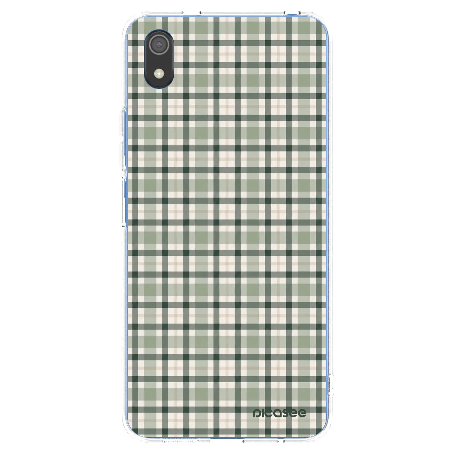 Picasee silikonowe przeźroczyste etui na Xiaomi Redmi 7A - Sage Tartan