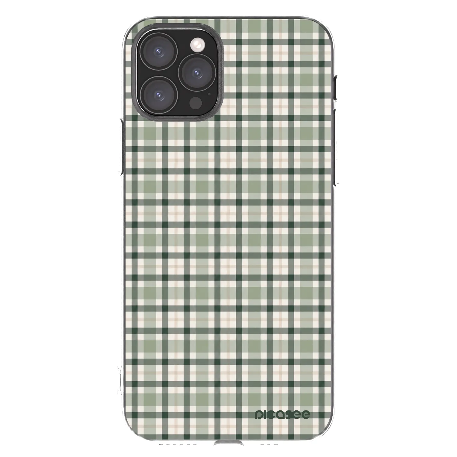 Picasee silikonowe przeźroczyste etui na Apple iPhone 11 Pro - Sage Tartan
