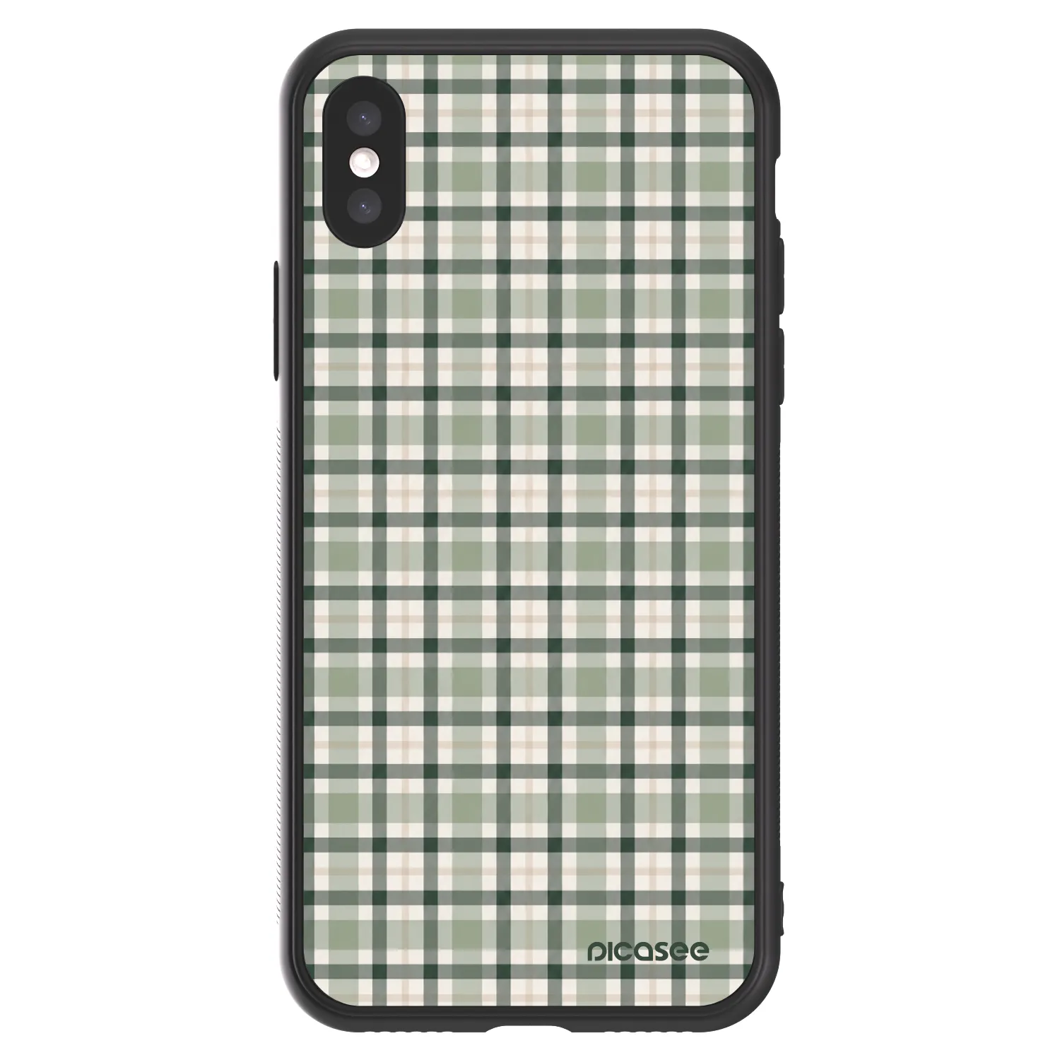 Picasee ULTIMATE CASE na Apple iPhone X/XS - Sage Tartan