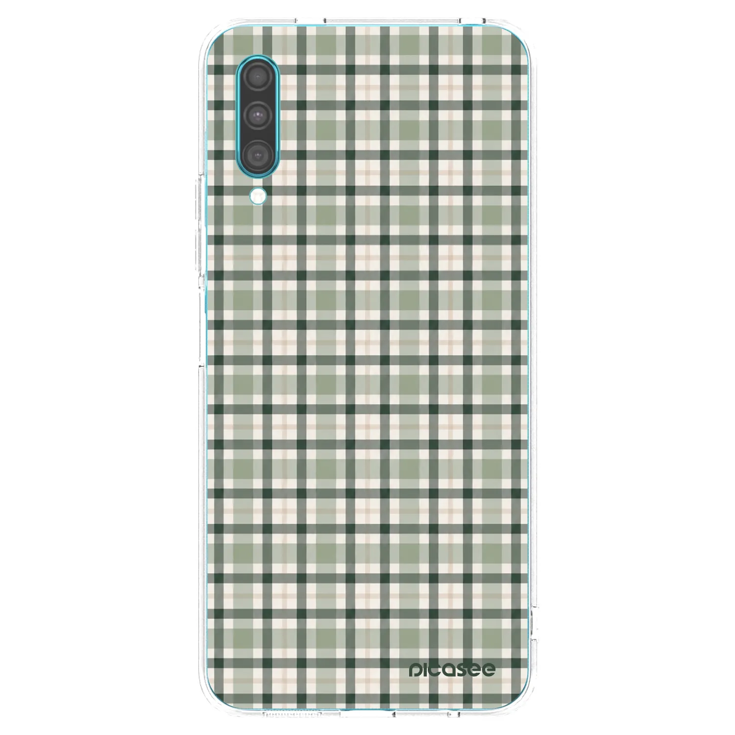 Picasee silikonowe przeźroczyste etui na Samsung Galaxy A30s A307F - Sage Tartan