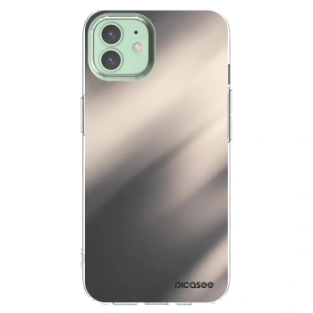 Picasee silikonowe przeźroczyste etui na Apple iPhone 12 - Smoky Beige