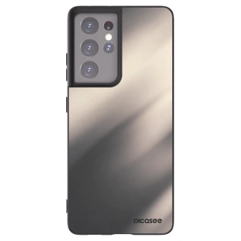 Picasee silikonowe czarne etui na Samsung Galaxy S21 Ultra 5G G998B - Smoky Beige