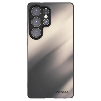 Picasee silikonowe czarne etui na Samsung Galaxy S25 Ultra 5G - Smoky Beige