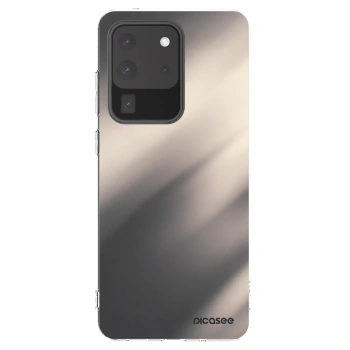 Picasee silikonowe przeźroczyste etui na Samsung Galaxy S20 Ultra 5G G988F - Smoky Beige