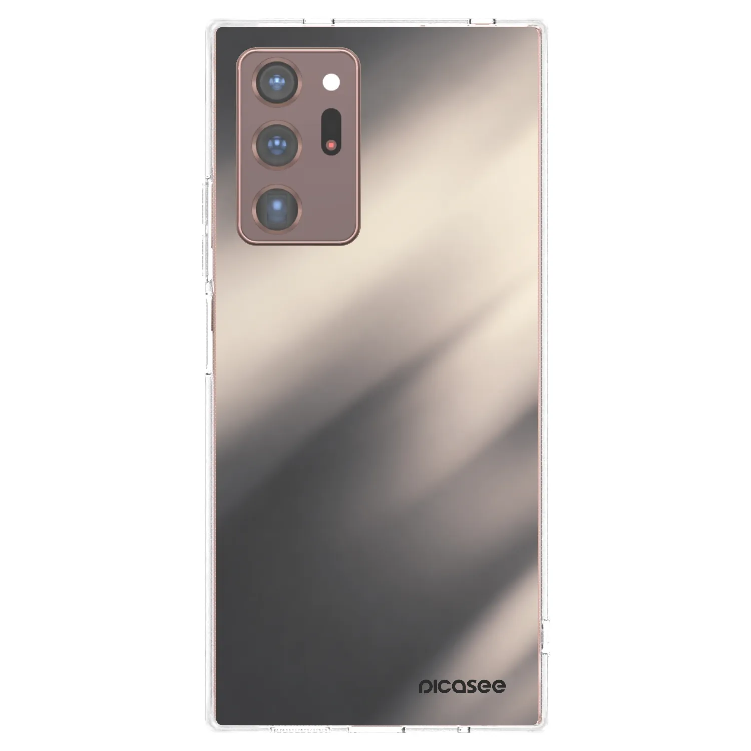 Picasee silikonowe przeźroczyste etui na Samsung Galaxy Note 20 Ultra - Smoky Beige