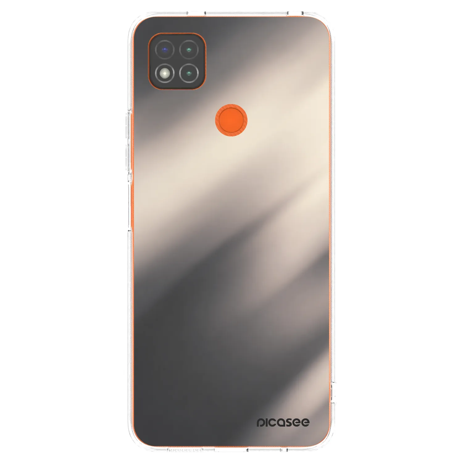 Picasee silikonowe przeźroczyste etui na Xiaomi Redmi 9C - Smoky Beige