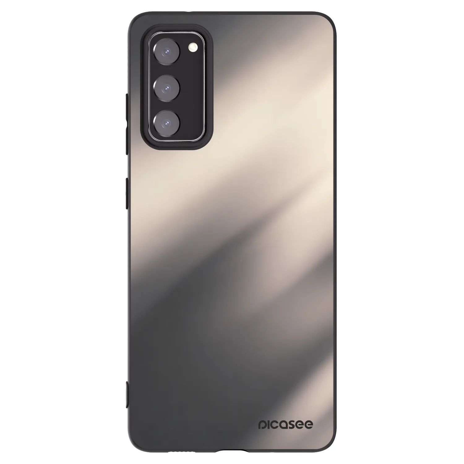 Picasee silikonowe czarne etui na Samsung Galaxy S20 FE - Smoky Beige