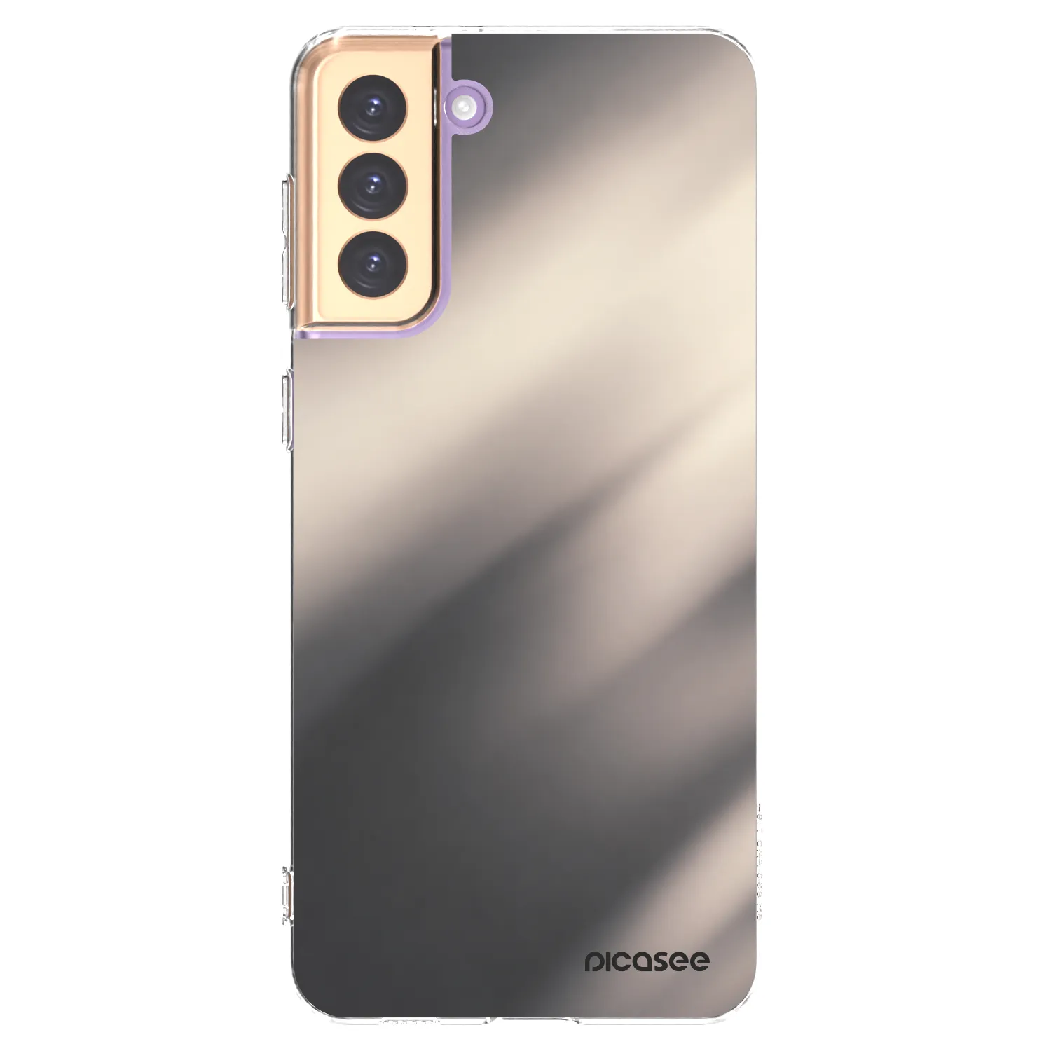 Picasee silikonowe przeźroczyste etui na Samsung Galaxy S21+ 5G G996F - Smoky Beige