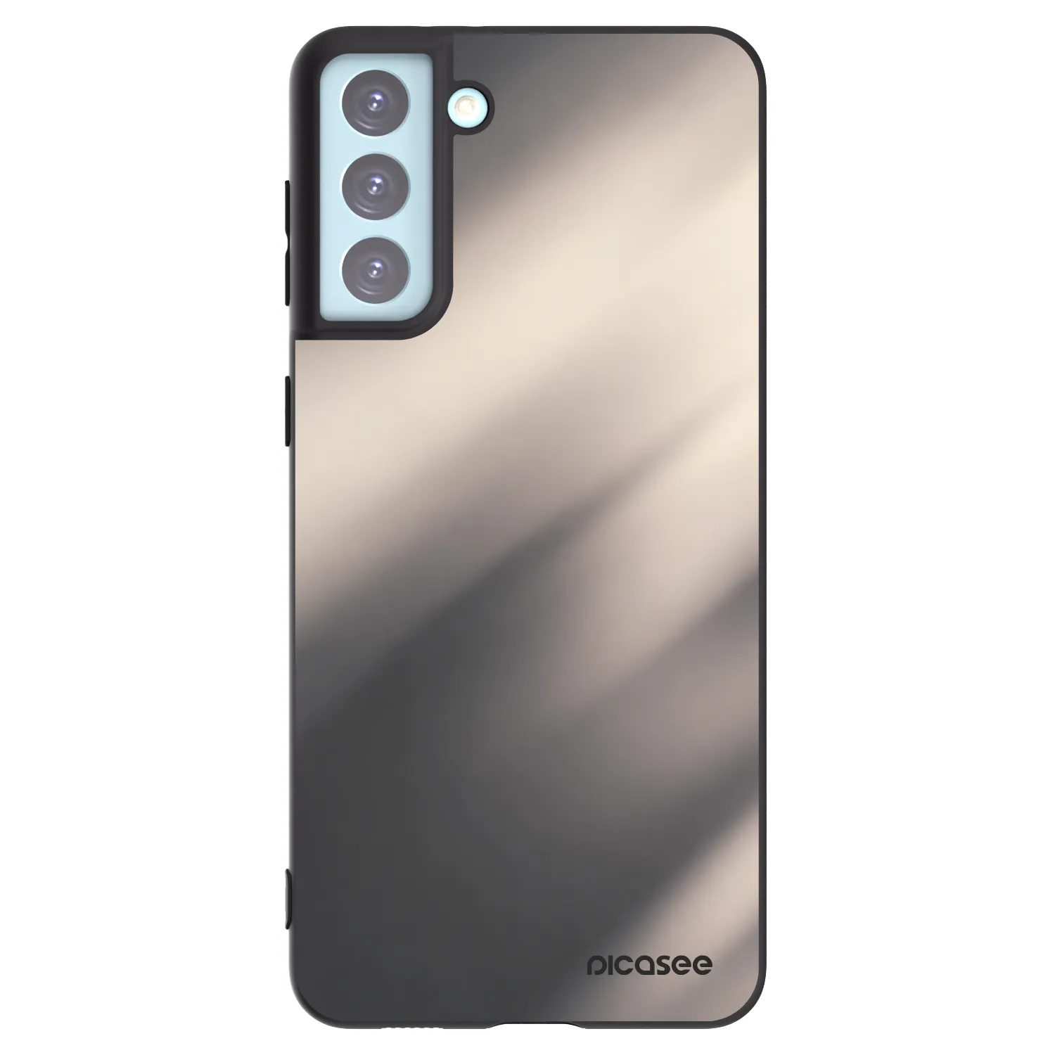 Picasee silikonowe czarne etui na Samsung Galaxy S21+ 5G G996F - Smoky Beige