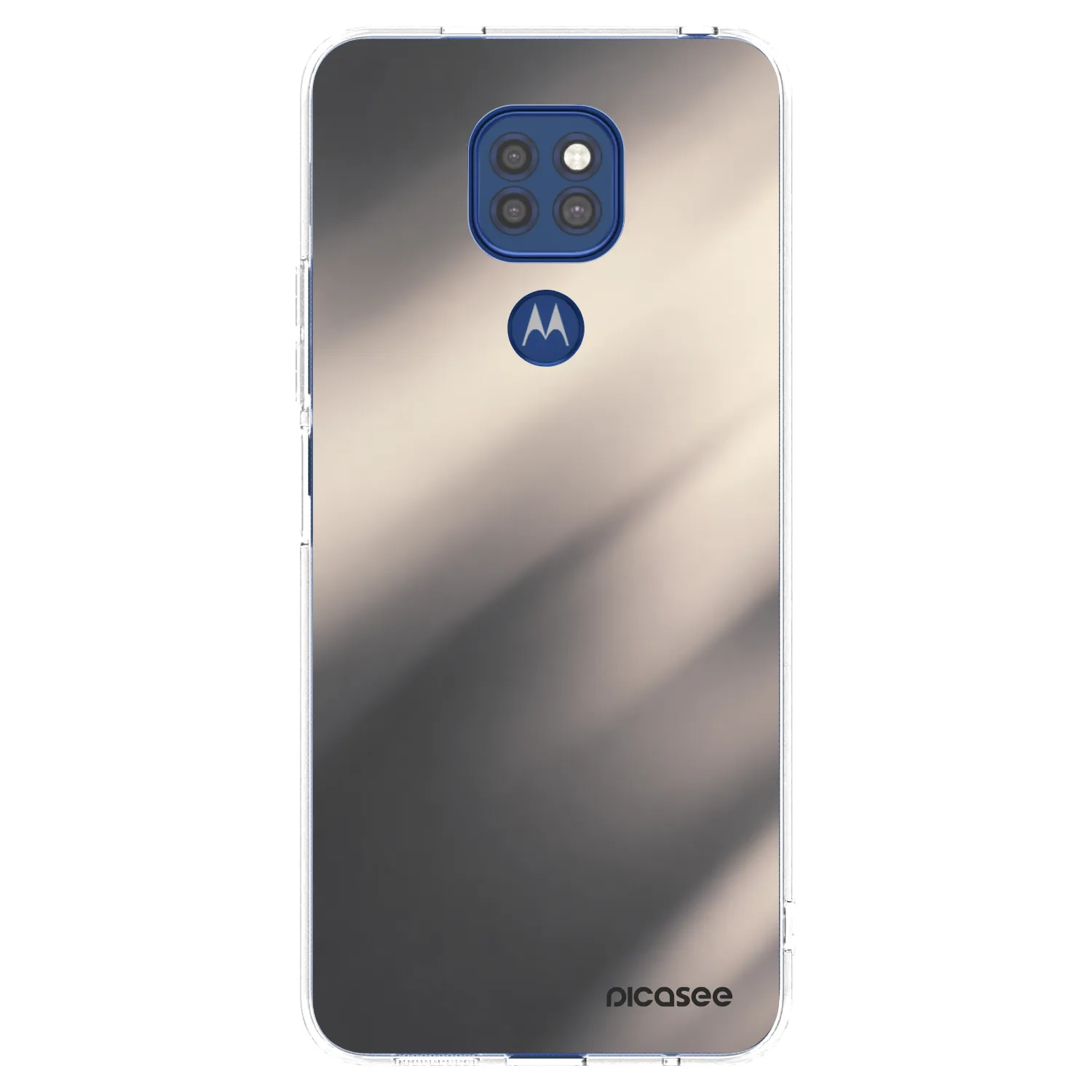 Picasee silikonowe przeźroczyste etui na Motorola Moto G9 Play - Smoky Beige