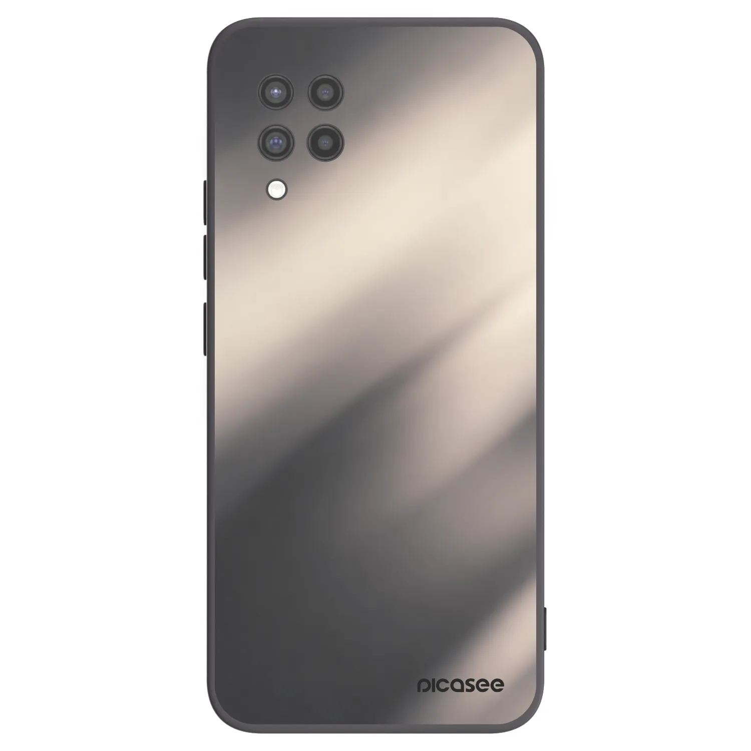 Picasee silikonowe czarne etui na Samsung Galaxy A42 A426B - Smoky Beige