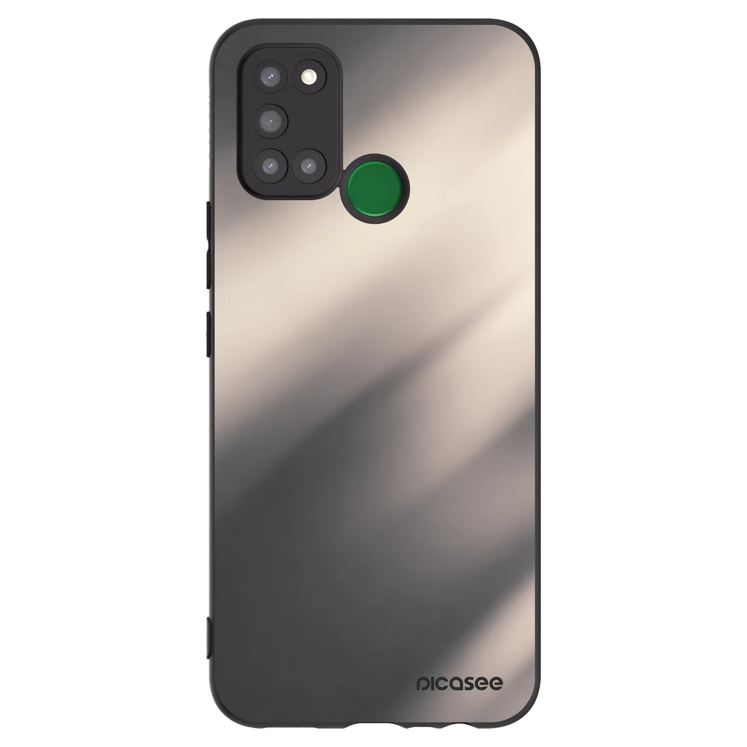 Picasee silikonowe czarne etui na Realme 7i - Smoky Beige