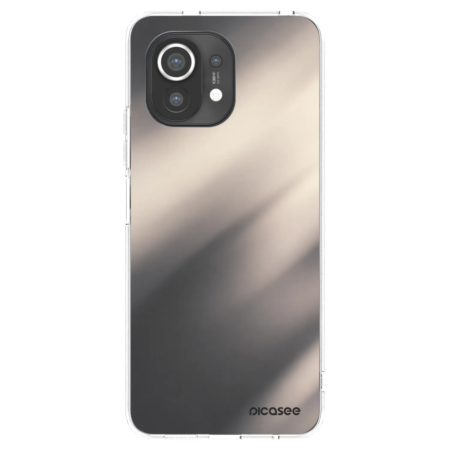 Picasee silikonowe przeźroczyste etui na Xiaomi Mi 11 - Smoky Beige