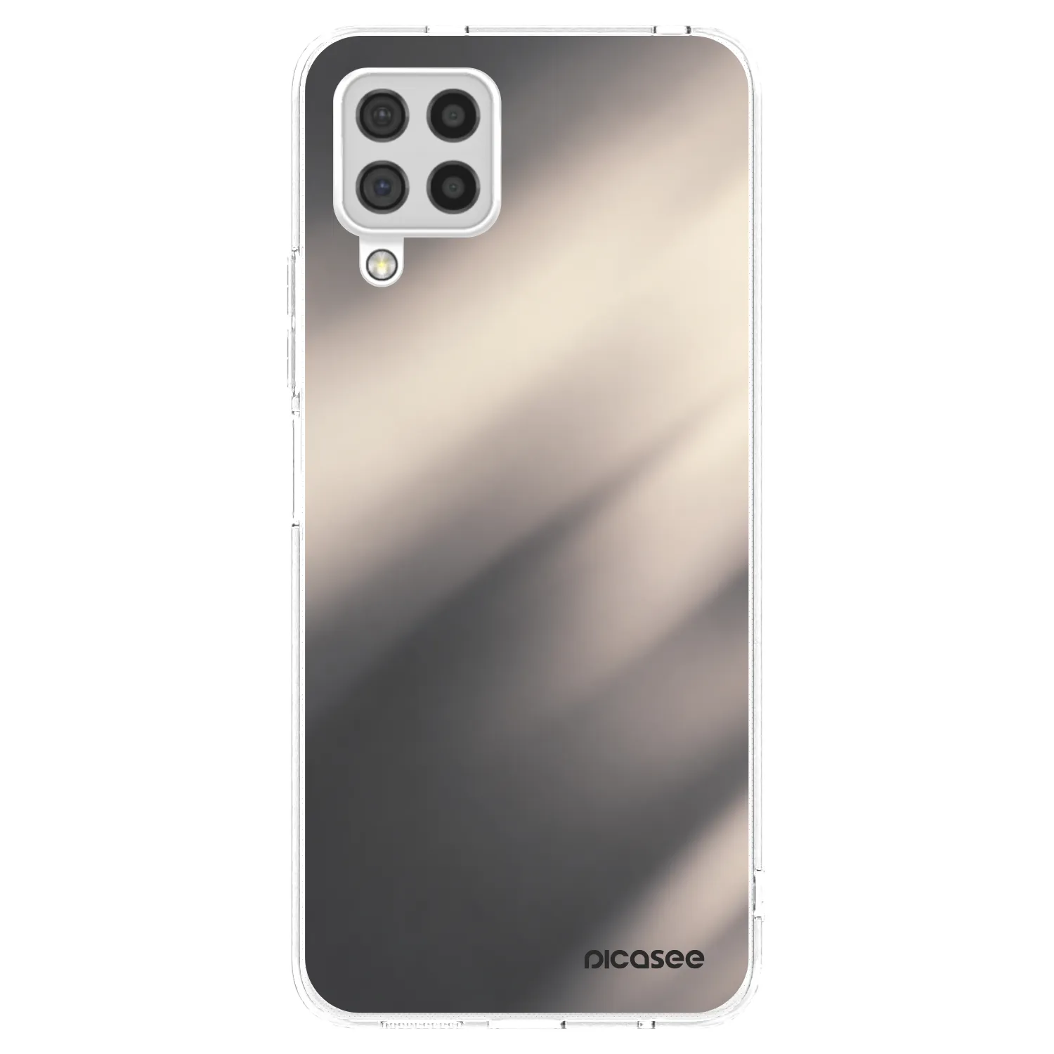 Picasee silikonowe przeźroczyste etui na Samsung Galaxy A22 A225F 4G - Smoky Beige