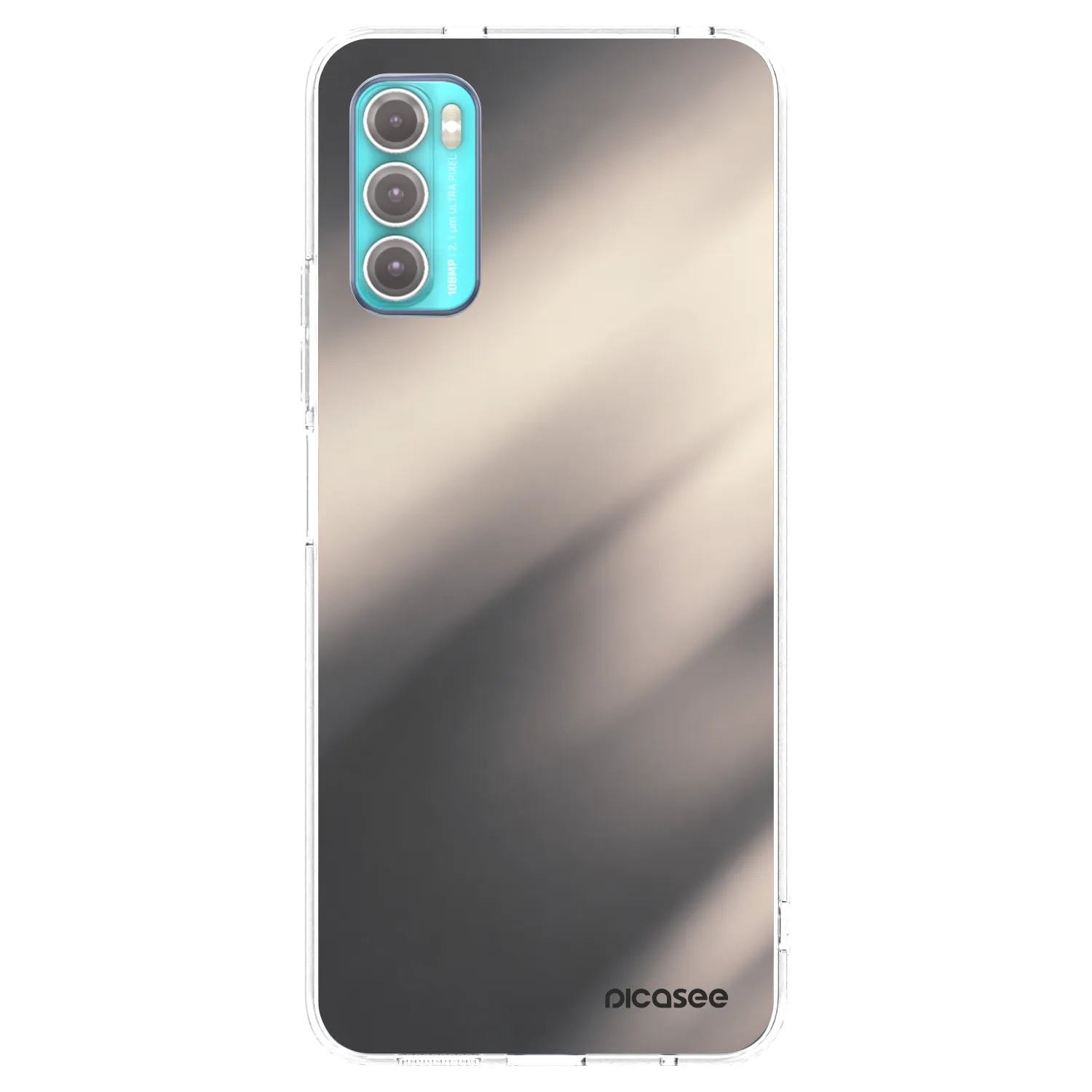 Picasee silikonowe przeźroczyste etui na Motorola Moto G60 - Smoky Beige