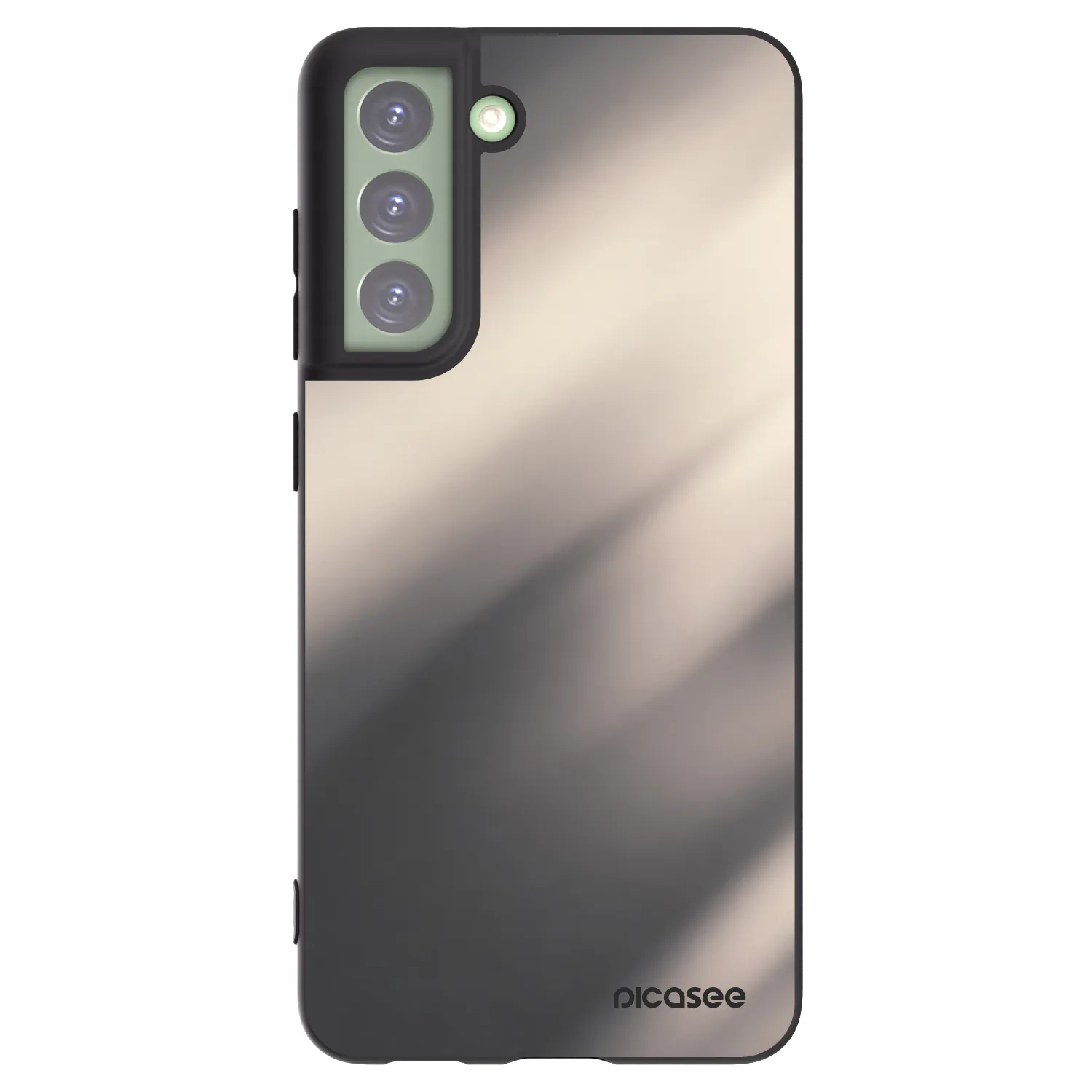 Picasee silikonowe czarne etui na Samsung Galaxy S21 FE 5G - Smoky Beige