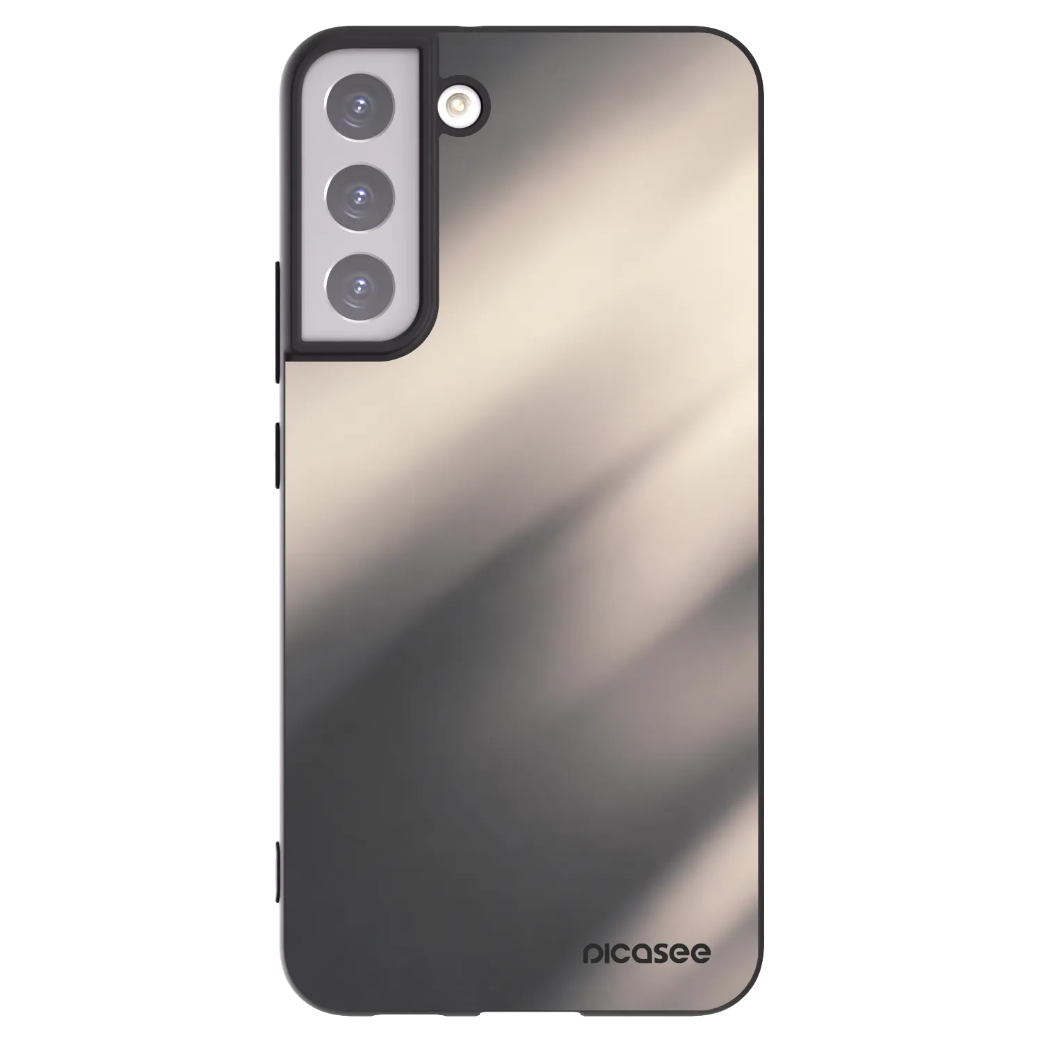 Picasee silikonowe czarne etui na Samsung Galaxy S22+ 5G - Smoky Beige