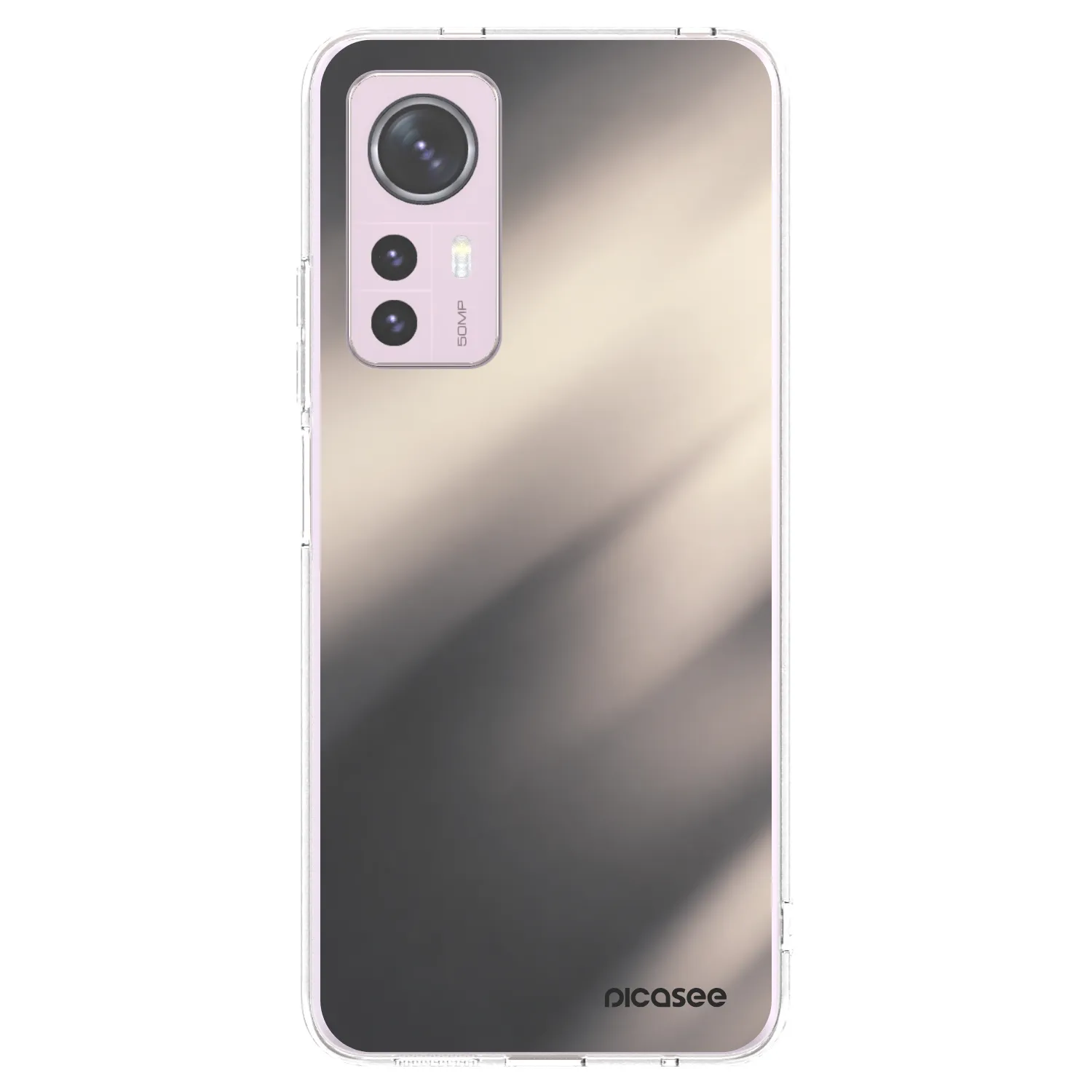 Picasee silikonowe przeźroczyste etui na Xiaomi 12 - Smoky Beige