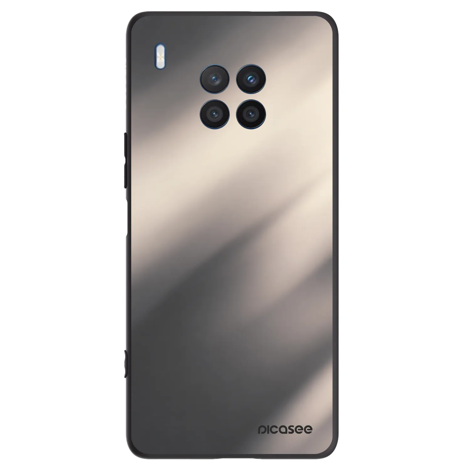 Picasee silikonowe czarne etui na Honor 50 Lite - Smoky Beige