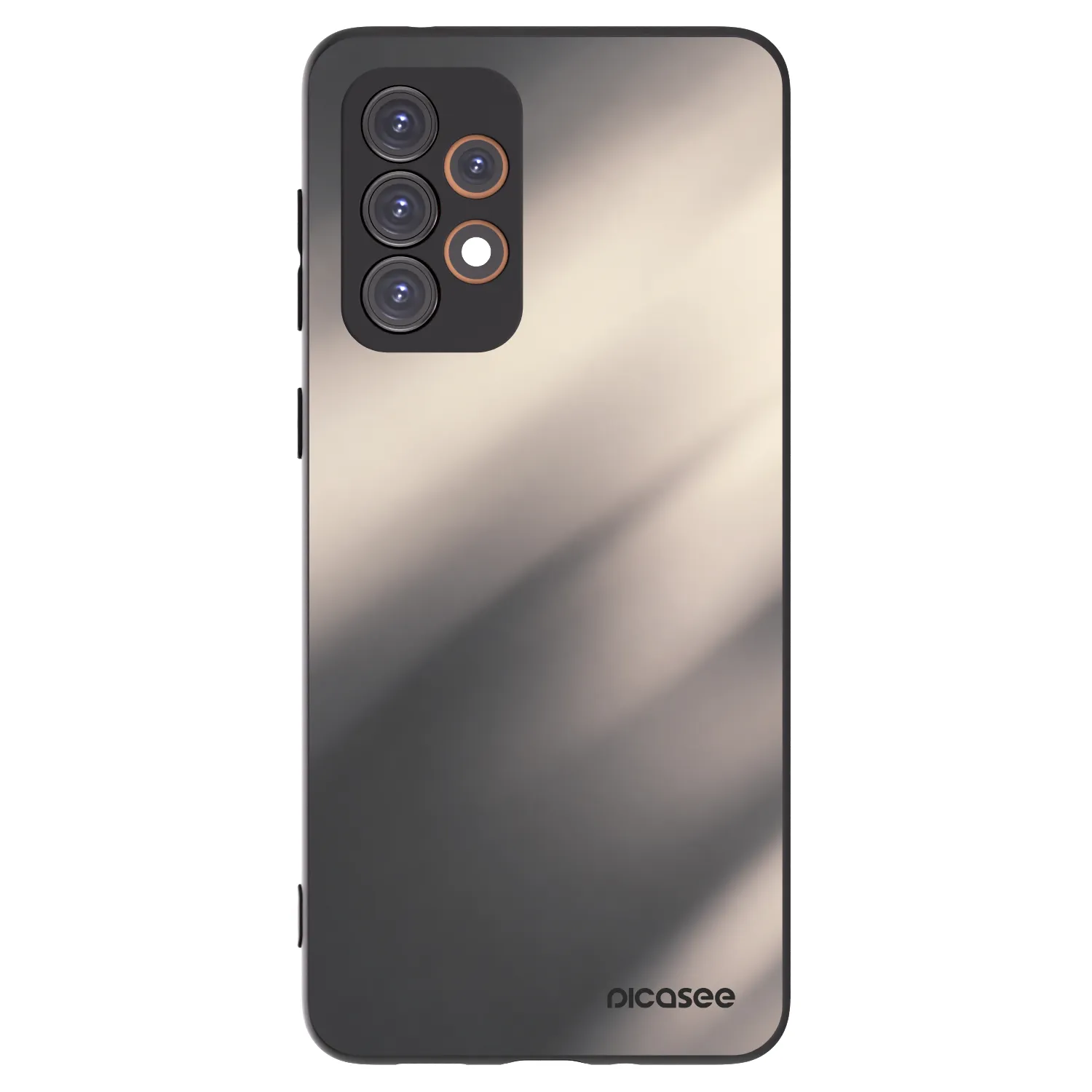 Picasee silikonowe czarne etui na Samsung Galaxy A33 5G A336 - Smoky Beige