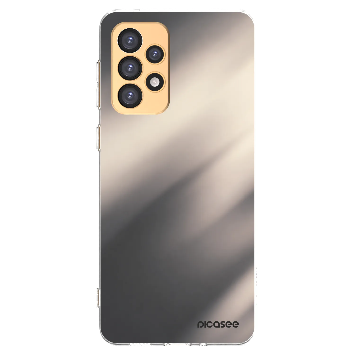 Picasee silikonowe przeźroczyste etui na Samsung Galaxy A33 5G A336 - Smoky Beige