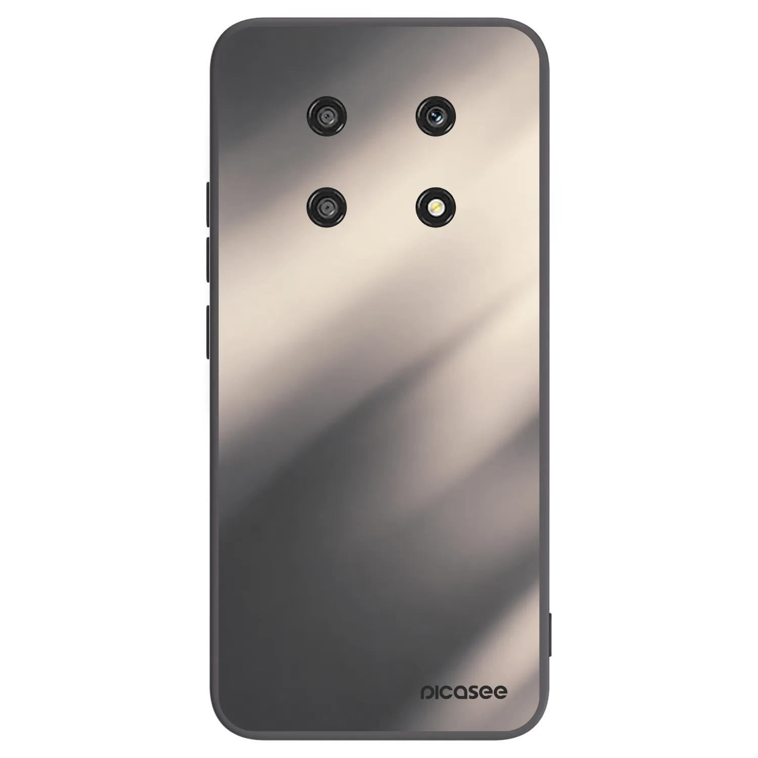 Picasee silikonowe czarne etui na Honor Magic4 Lite 5G - Smoky Beige