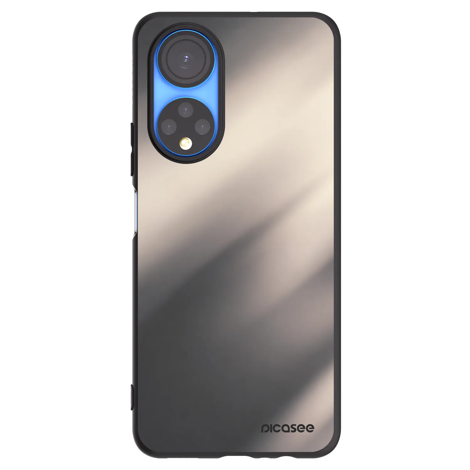 Picasee silikonowe czarne etui na Honor X7 - Smoky Beige