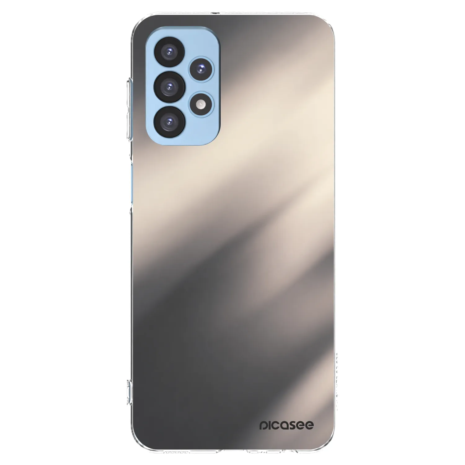Picasee silikonowe przeźroczyste etui na Samsung Galaxy A23 A235F 4G - Smoky Beige