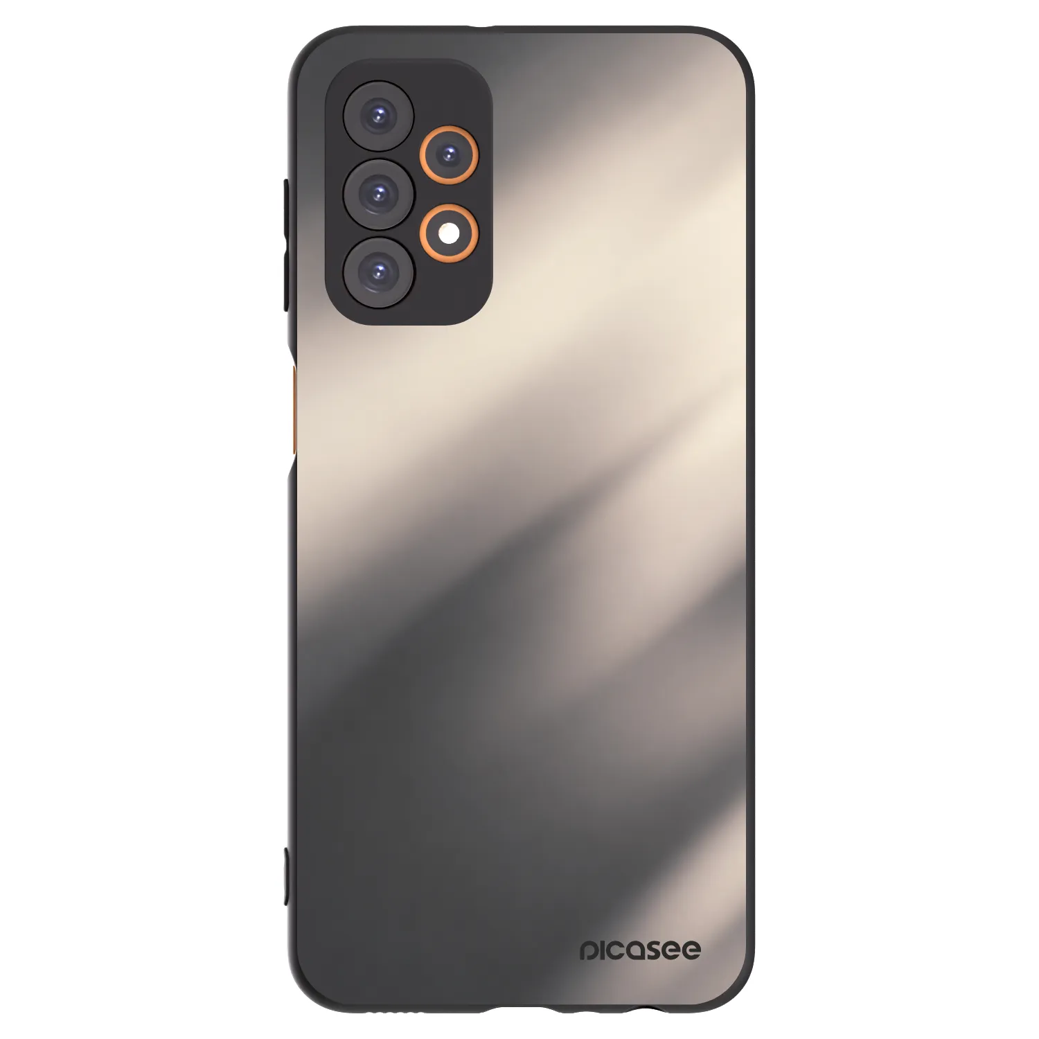 Picasee silikonowe czarne etui na Samsung Galaxy A23 A236B 5G - Smoky Beige