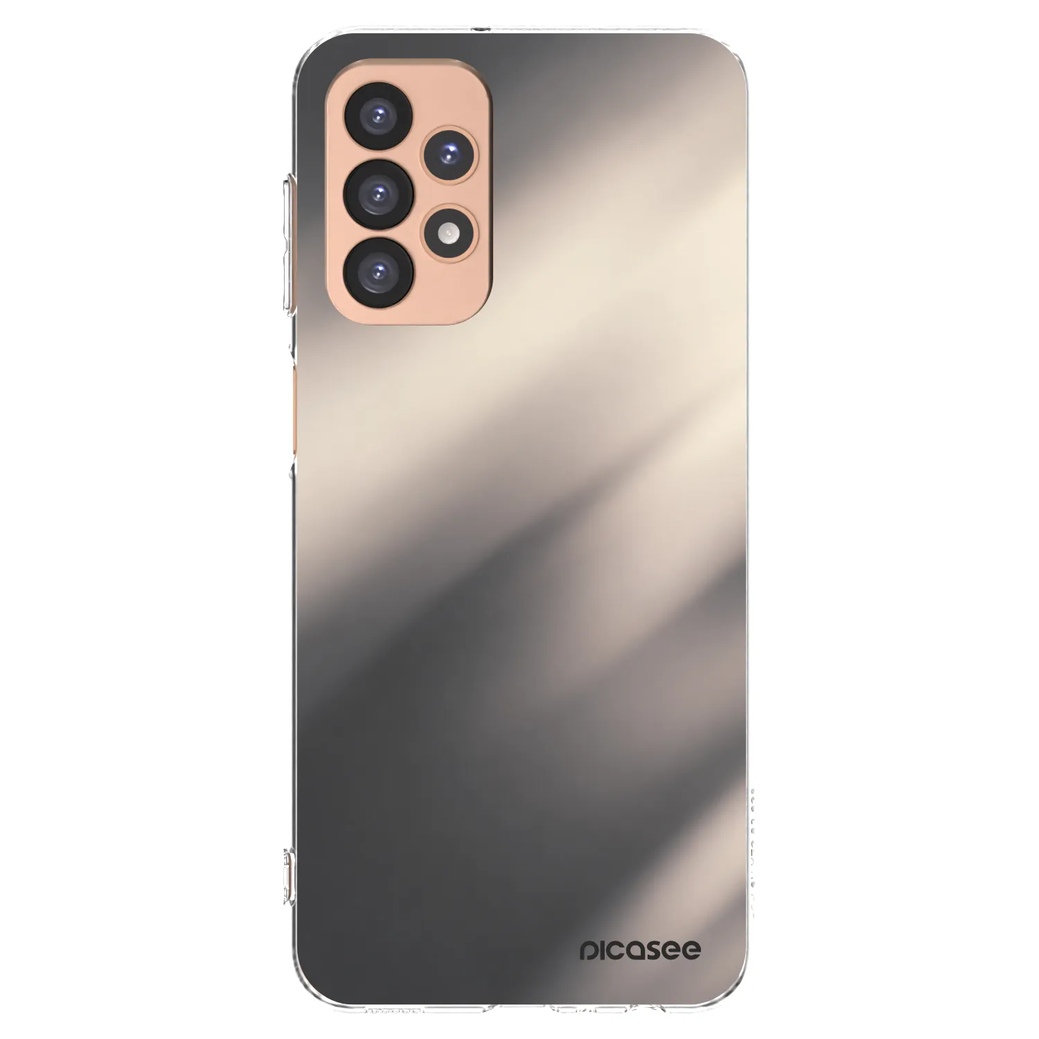 Picasee silikonowe przeźroczyste etui na Samsung Galaxy A23 A236B 5G - Smoky Beige