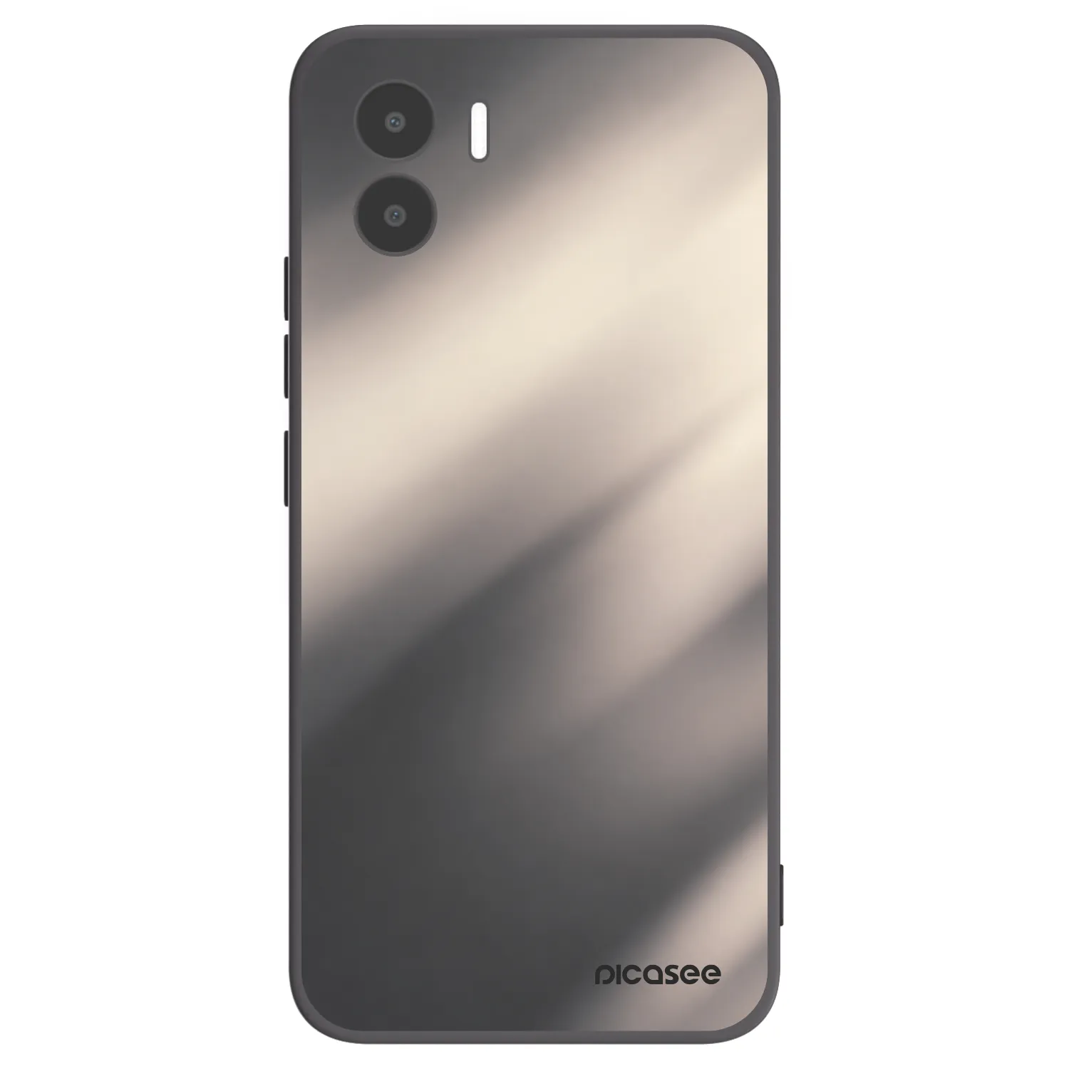 Picasee silikonowe czarne etui na Xiaomi Redmi A1 - Smoky Beige