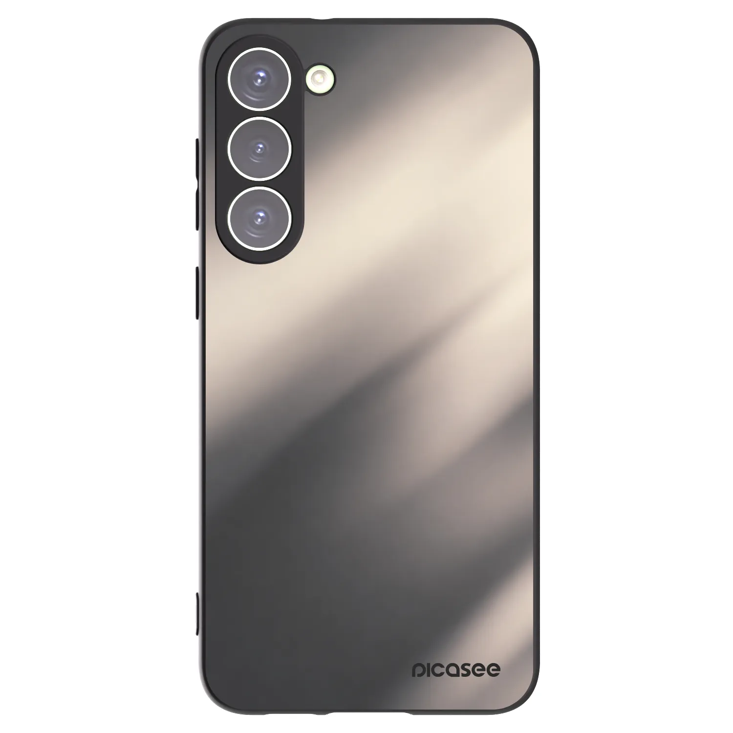 Picasee silikonowe czarne etui na Samsung Galaxy S23+ 5G - Smoky Beige