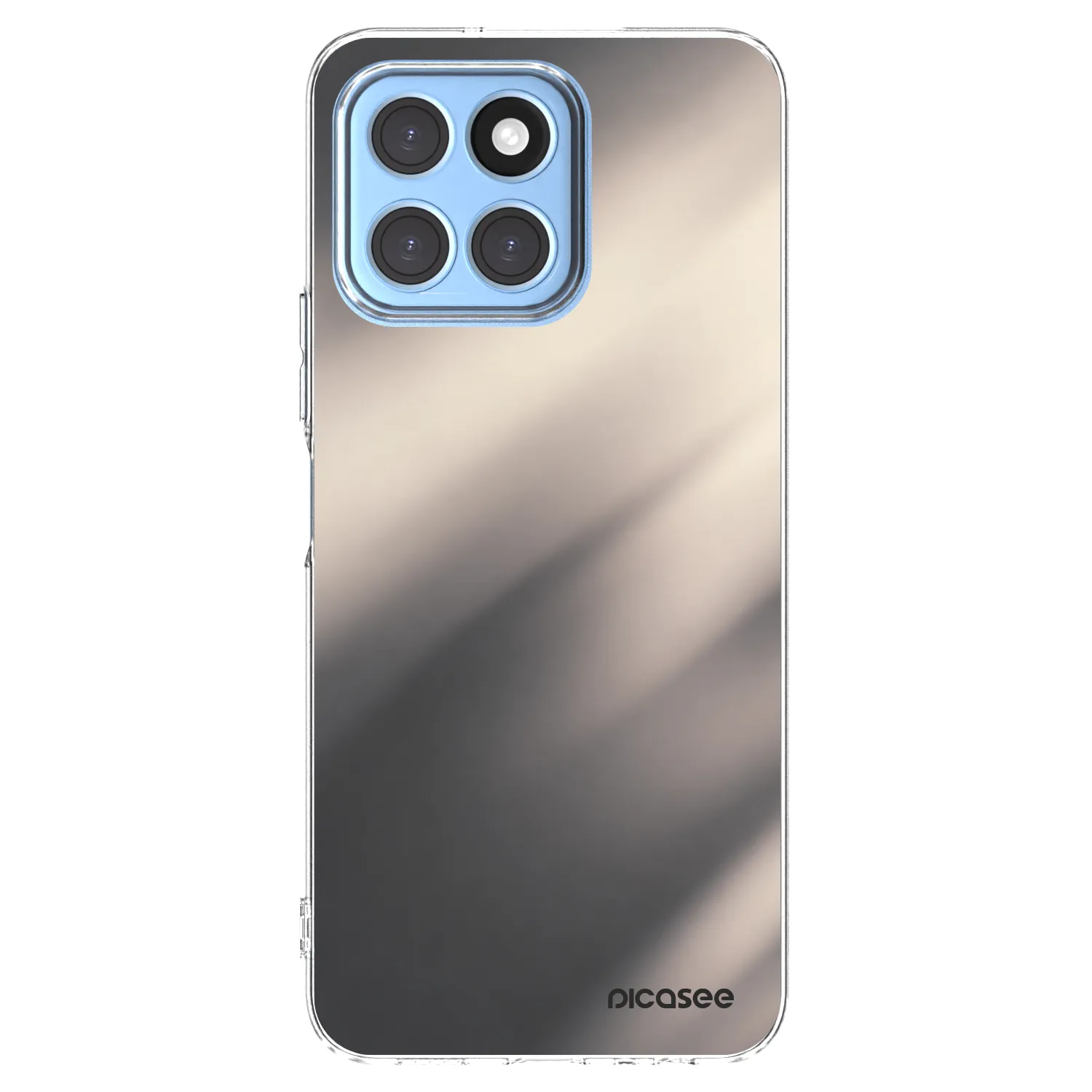 Picasee silikonowe przeźroczyste etui na Honor X8 5G - Smoky Beige