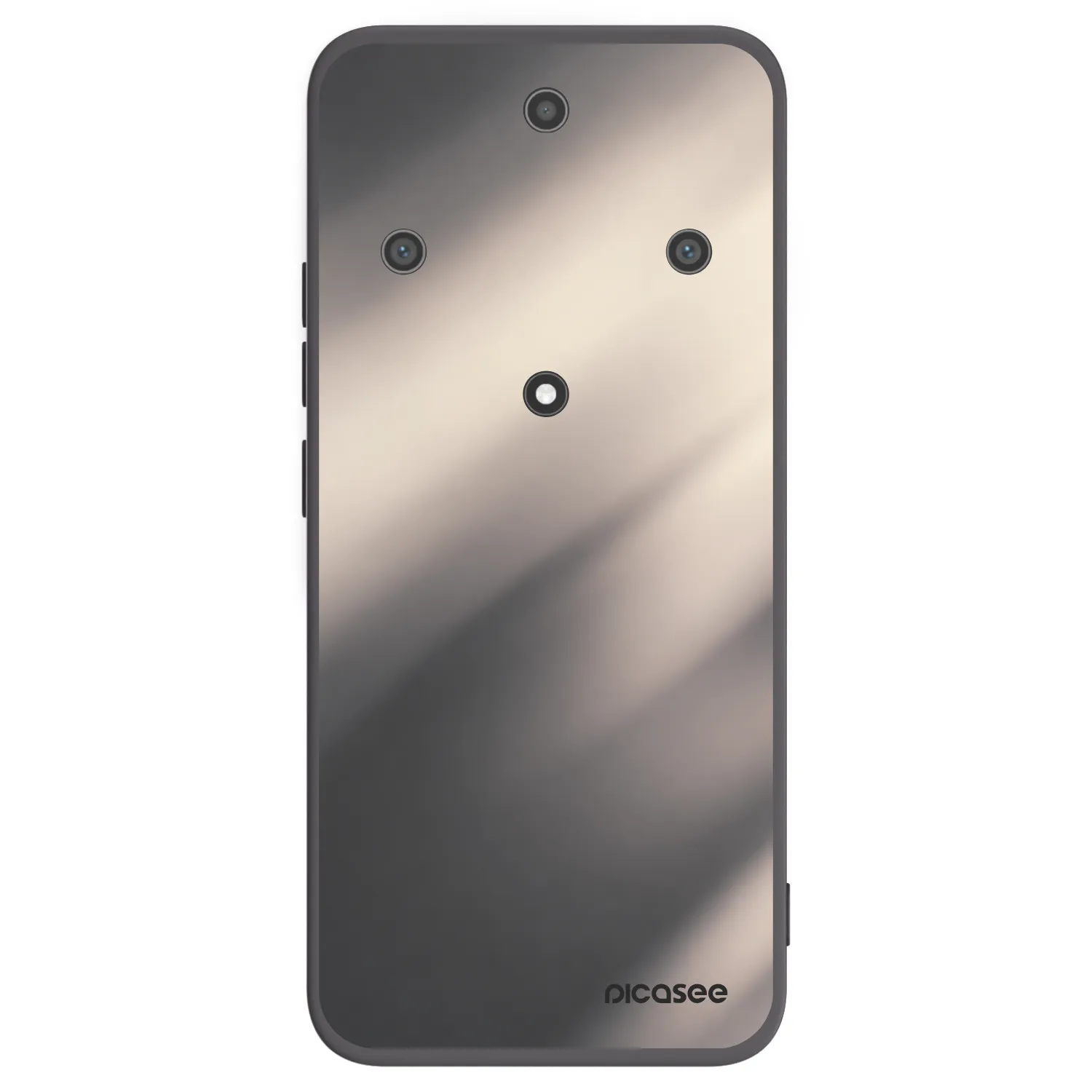 Picasee silikonowe czarne etui na Honor Magic5 Lite 5G - Smoky Beige