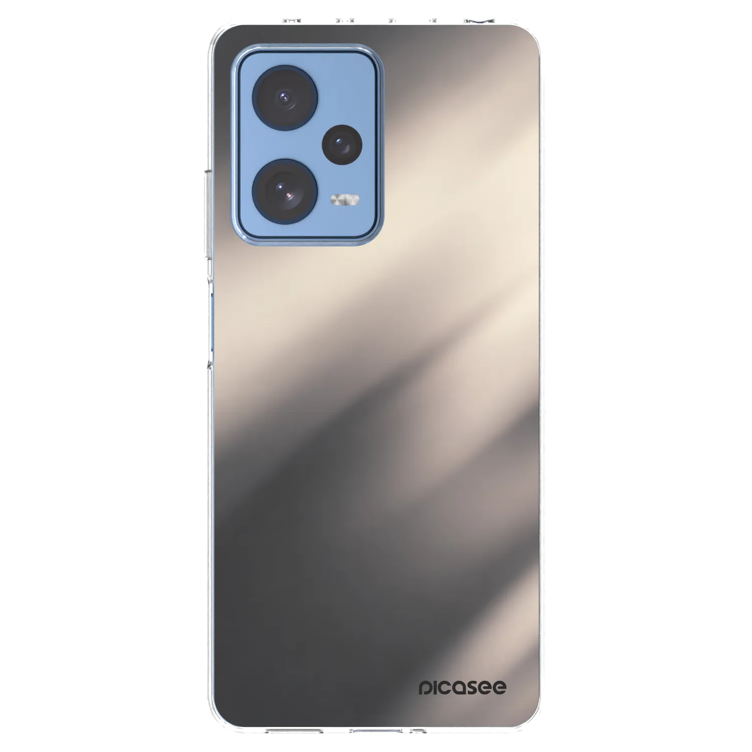Picasee silikonowe przeźroczyste etui na Xiaomi Redmi Note 12 Pro 5G - Smoky Beige