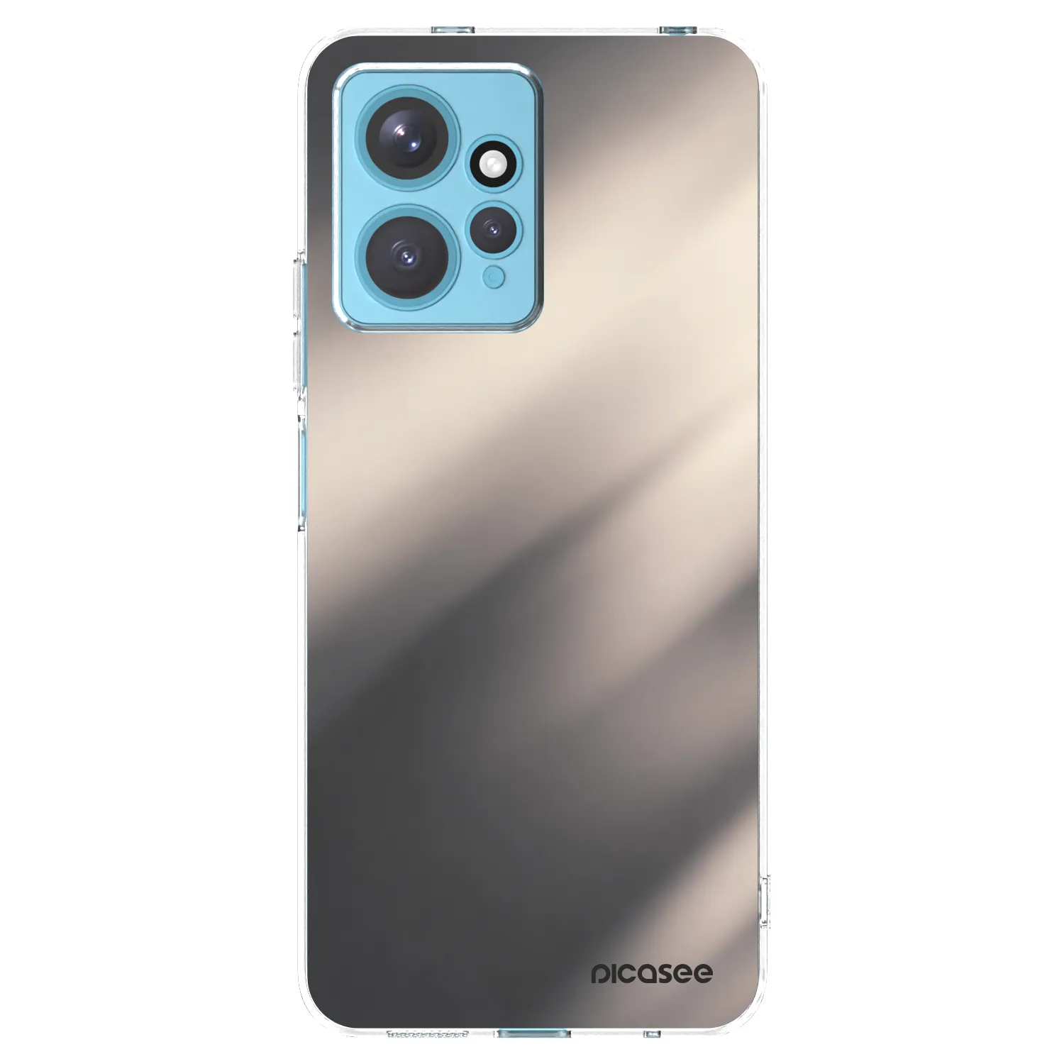 Picasee silikonowe przeźroczyste etui na Xiaomi Redmi Note 12 4G - Smoky Beige