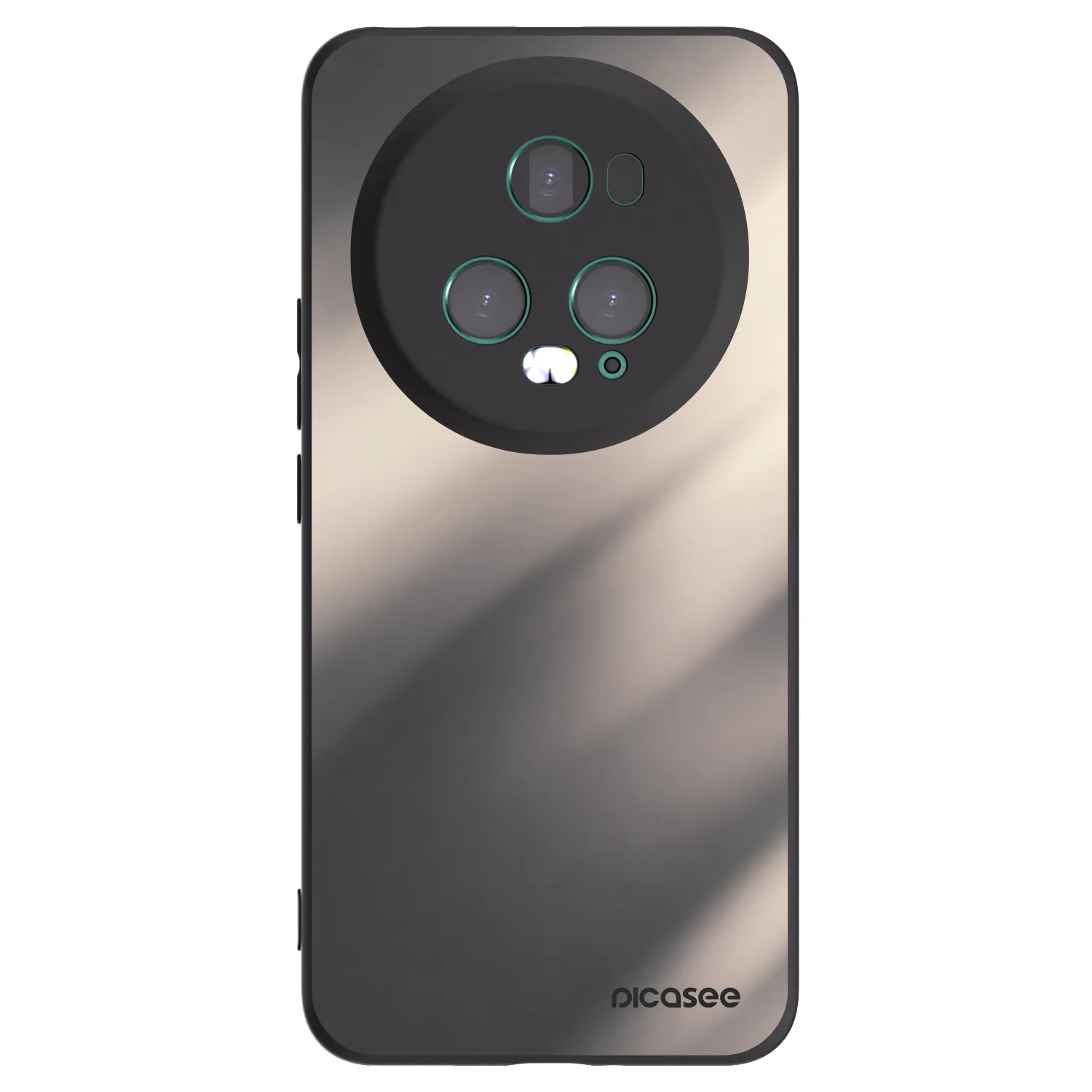 Picasee silikonowe czarne etui na Honor Magic5 Pro - Smoky Beige