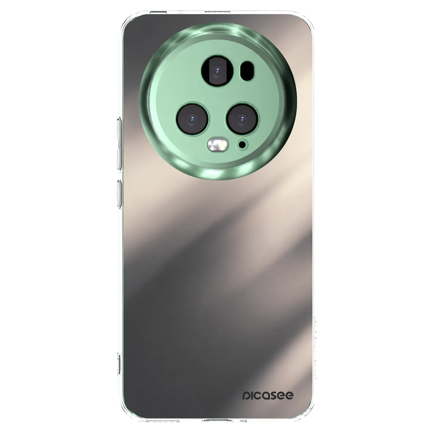 Picasee silikonowe przeźroczyste etui na Honor Magic5 Pro - Smoky Beige