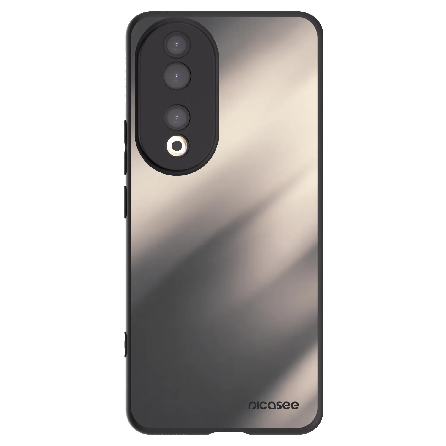 Picasee silikonowe czarne etui na Honor 90 5G - Smoky Beige
