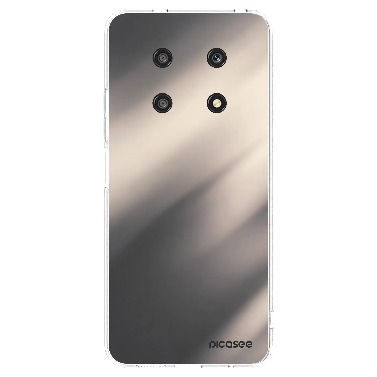 Picasee silikonowe przeźroczyste etui na Honor Magic4 Lite 5G - Smoky Beige