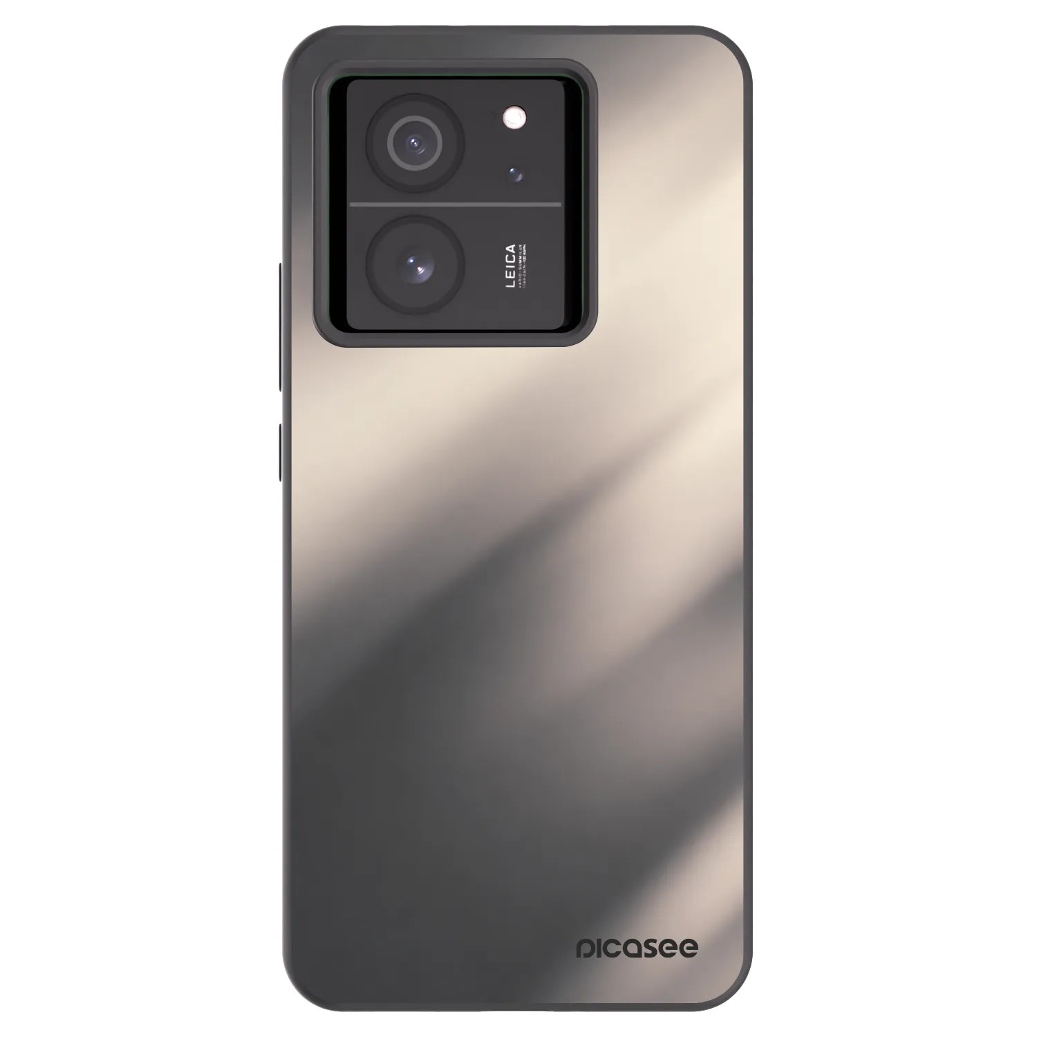 Picasee silikonowe czarne etui na Xiaomi 13T - Smoky Beige