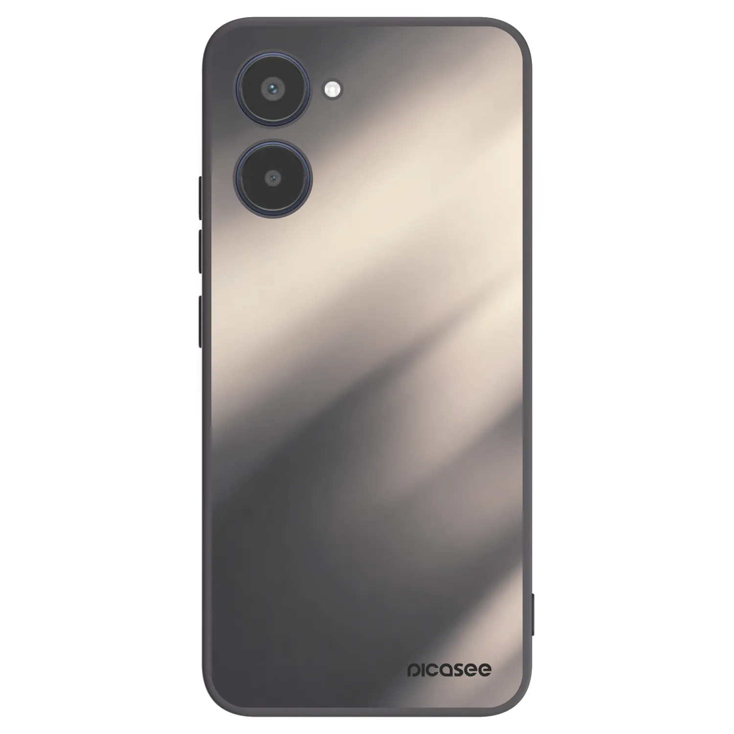 Picasee silikonowe czarne etui na Realme 10 4G - Smoky Beige