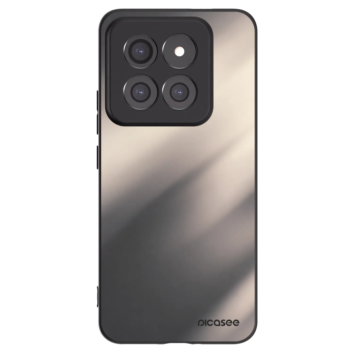 Picasee silikonowe czarne etui na Xiaomi 14 Pro - Smoky Beige