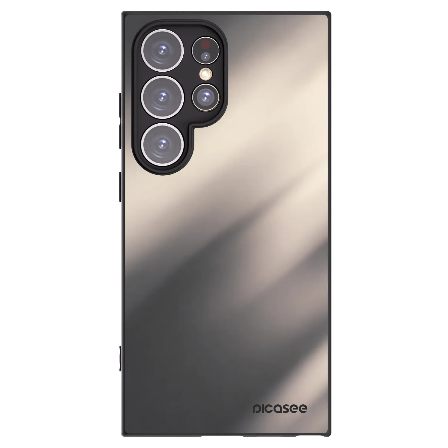 Picasee silikonowe czarne etui na Samsung Galaxy S24 Ultra S928B 5G - Smoky Beige