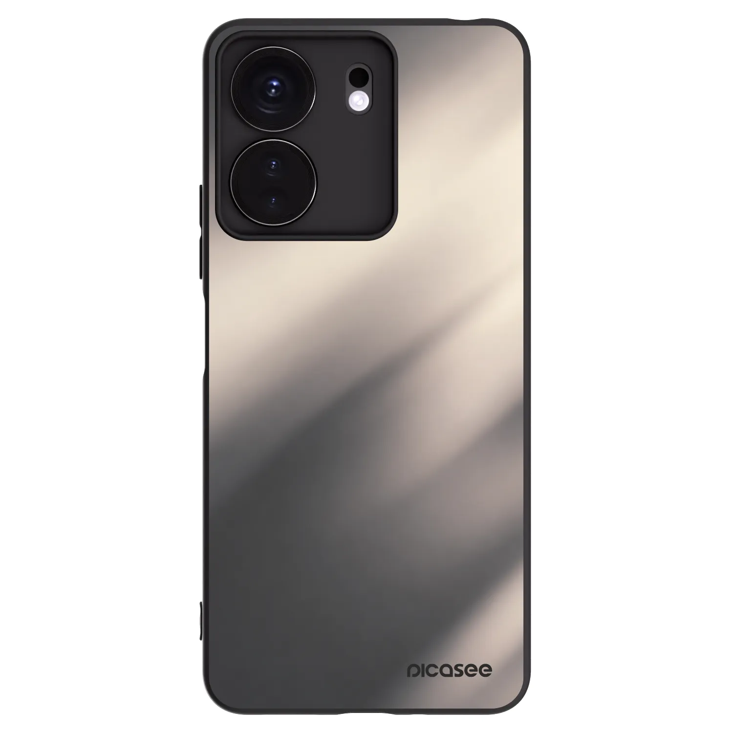 Picasee silikonowe czarne etui na Xiaomi Redmi 13C 4G - Smoky Beige