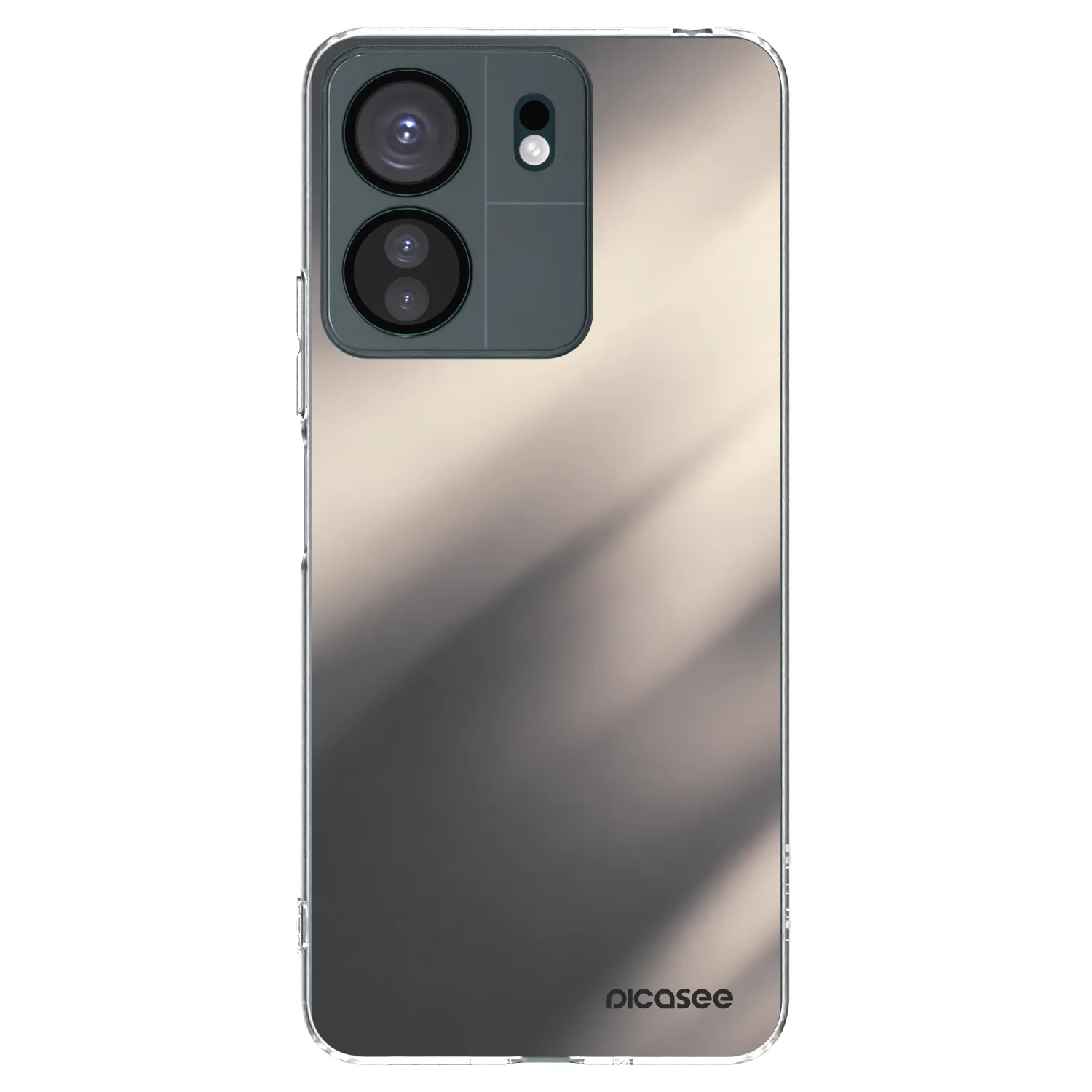 Picasee silikonowe przeźroczyste etui na Xiaomi Redmi 13C 4G - Smoky Beige