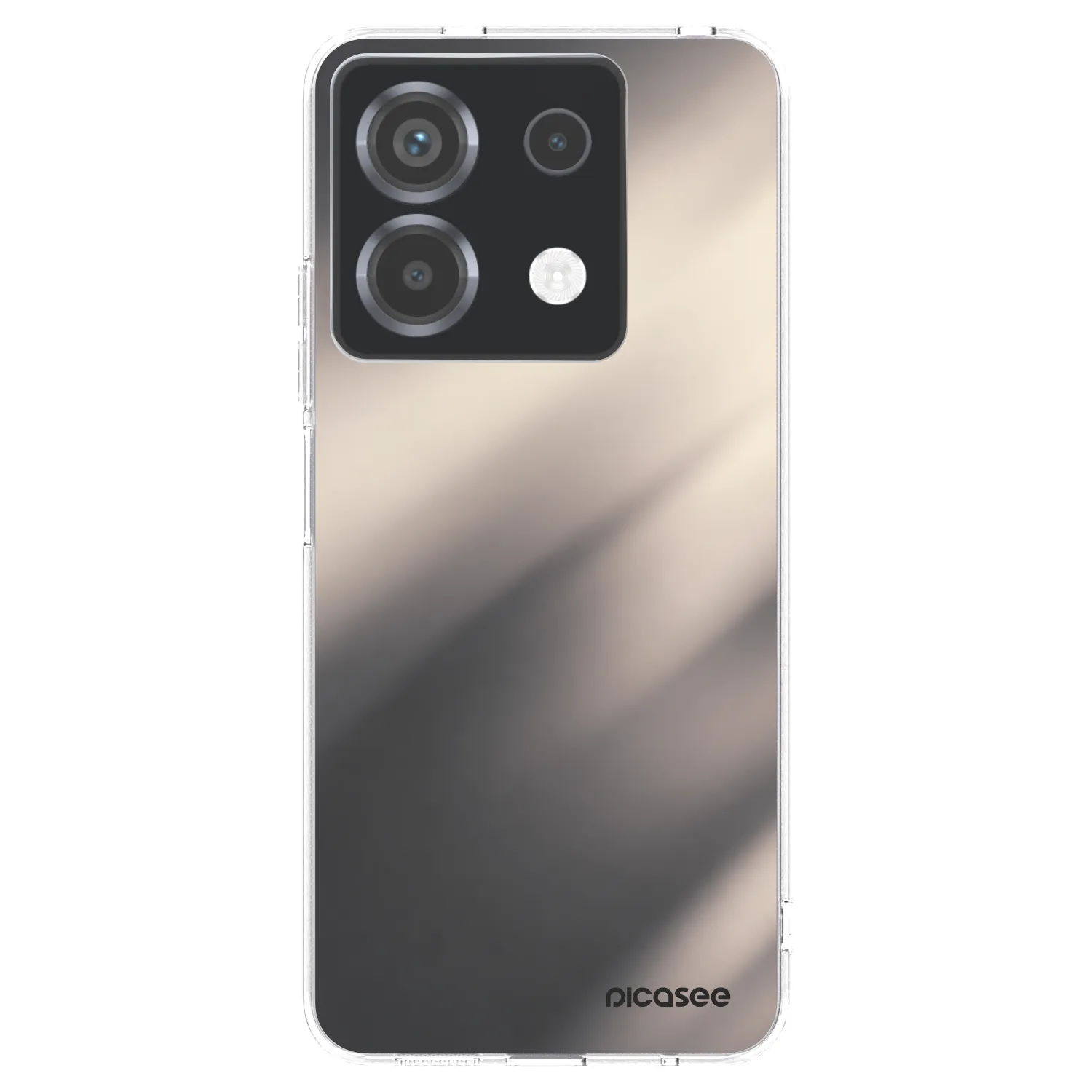 Picasee silikonowe przeźroczyste etui na Xiaomi Poco X6 - Smoky Beige
